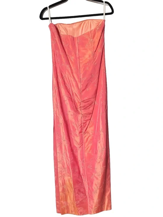 Jacquard Strapless Column Gown | Vintage Formal · Jessica McClintock Gunne Sax - Picture 6 of 15